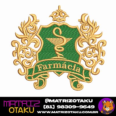 Matriz De bordado Brasão Farmácia