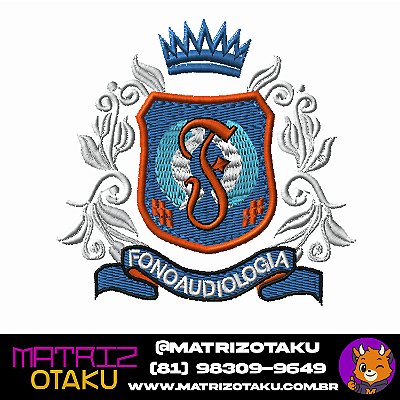 Matriz de Bordado Brasão fonoaudiologia