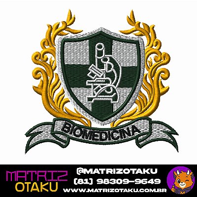 Matriz de bordado Brasão Biomedicina