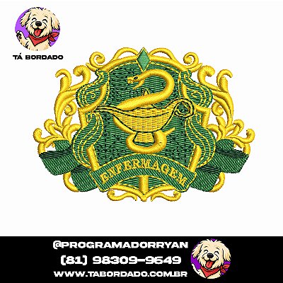 Matriz de Bordado Brasão Enfermagem