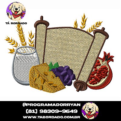 Matriz de bordado Café da manhã Com biblia