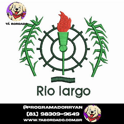 Matriz de bordado Brasão Rio Largo Alagoas