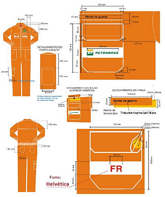 Macacão de Proteção FR Modelo A Laranja