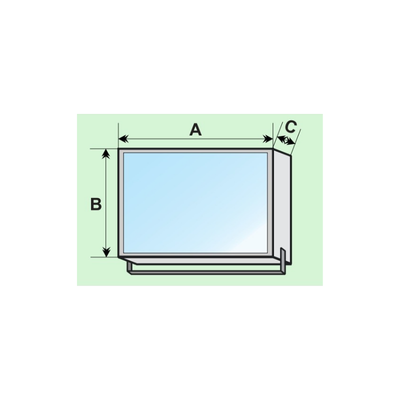 Rede de proteção anti-queda em aço inoxidável para luminária 7500106