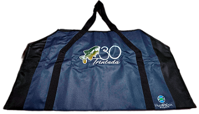 Tapete p/ Pesca Nylon Antiderrapante Azul Escuro c/ Laterais Preta - 100x90cm - MultiPesca Brasil