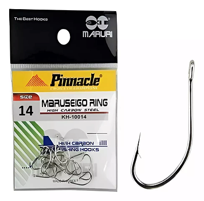 Anzol Maruseigo Ring KH-10014 - 20 pçs - Número: 14 - Pinnacle