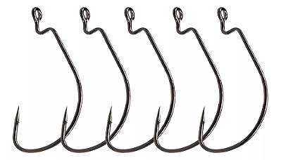 Anzol Offset Lastreado JH38 - Aço Carbono Reforçado - 6/0 - Cart. 3un - Kesfishing