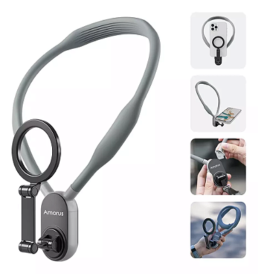 Alça de Pescoço Suporte Magnético p/ Celular NH-01 - Amorus