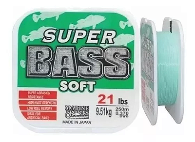 Linha Monofilamento Super Bass 250mt (Green) - Marine Sports