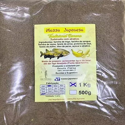 Massa Japonesa Tradicional Banana - 1kg