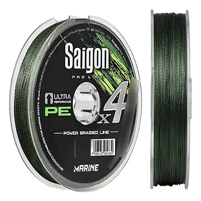 Linha Multifilamento Marine Saigon X4 Verde - 100m