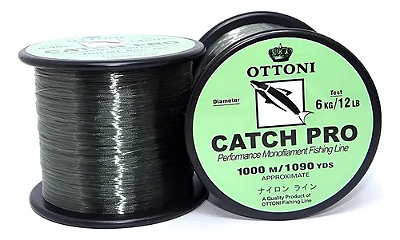 Linha Monofilamento Ottoni Catch Pro Verde Fumê