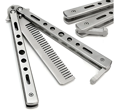 Canivete Butterfly Prata - Taue