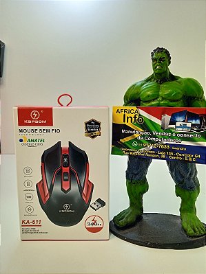 Mouse Gamer Sem Fio Kapbom Confortável Ergonômico Para Jogos