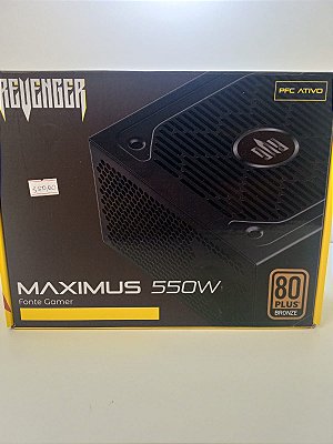 Fonte Alimentação Gamer 550w Bivolt 80plus Bronze Silencioso