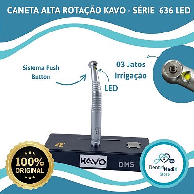 CANETA Alta Rotação KAVO SMART Series 636 CP LED - Peças de mão Odonto