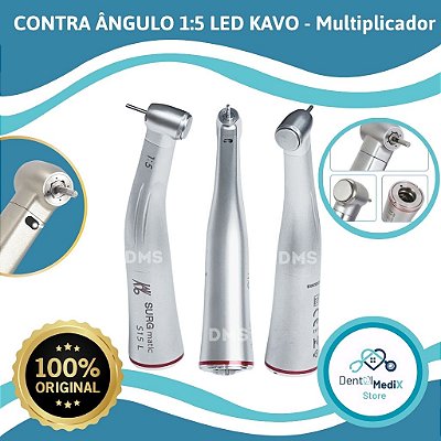 CONTRA ÂNGULO LED 1:5 - MULTIPLICADOR - KAVO - SURGMATIC ANEL VERMELHO