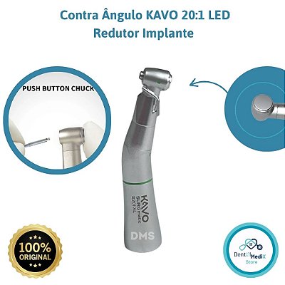CONTRA ÂNGULO IMPLANTE REDUTOR - 20:1- SURGMATIC dentista ODONTO