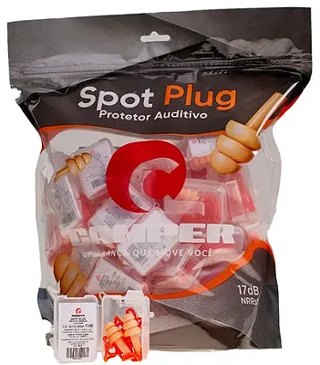 Protetor Auricular Plug  Silicone 17 db-CAMPER - 50 unidades