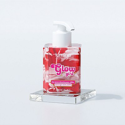 Lumina - Glow Girl - Gel Aromatizante Para Virilha - Morango Com Avelã - 200ml