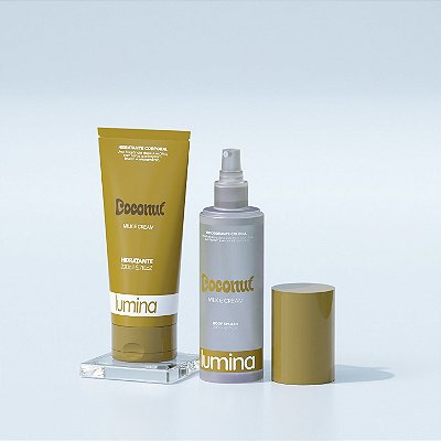 Kit Coconut Milk & Cream — Hidratante Corporal + Body Splash Lumina