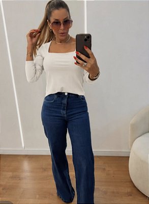 BLUSA POLIAMIDA DECOTE QUADRADO