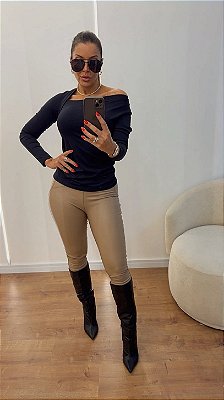 BLUSA POLIAMIDA ASSIMÉTRICA