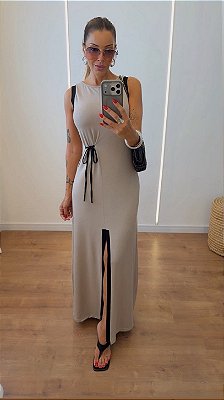 Vestido Riviera Longo com Fenda
