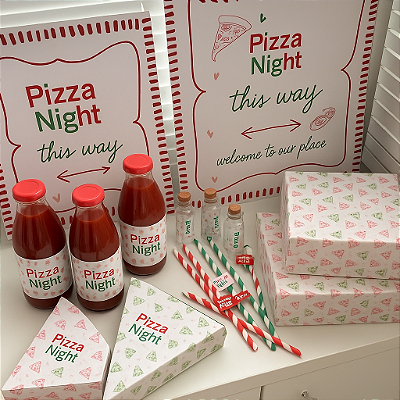 KIT PAPELARIA PIZZA NIGHT