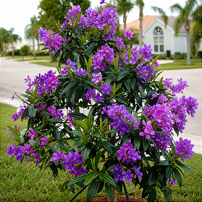 QUARESMEIRA ROXA (Tibouchina granulosa) - Muda com até 1 metro