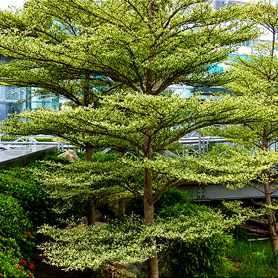 SETE COPAS AFRICANA (Terminalia mantaly) - Muda com até 1,20m
