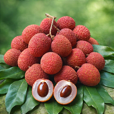 LICHIA GIGANTE KAIMANA DO HAVAÍ - Muda de Alporquia com até 1,30m (Litchi chinensis cv. Kaimana / lichia-kaimana)