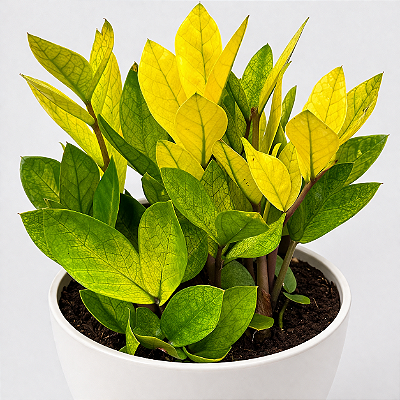 ZAMIOCULCA CAMALEÃO (Zamioculcas zamiifolia 'Chameleon') - Pote 17