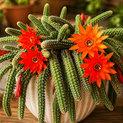 CACTO AMENDOIM (Echinopsis chamaecereus) - Pote 9