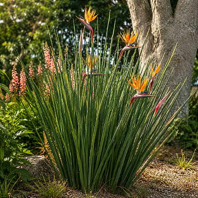 ESTRELÍTZIA DE LANÇA (Strelitzia juncea) - Muda com até 1 metro