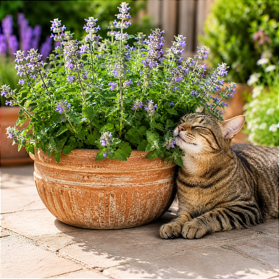 ERVA DE GATO (Nepeta cataria) - Pote 15 com até 40 cm
