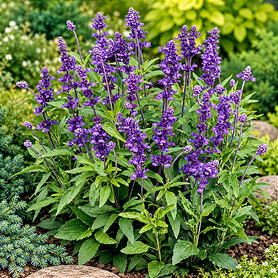 SÁLVIA AZUL (Salvia farinacea) - Muda com até 20 cm