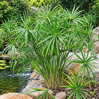 SOMBRINHA CHINESA (Cyperus alternifolius) - Muda com até 1 metro