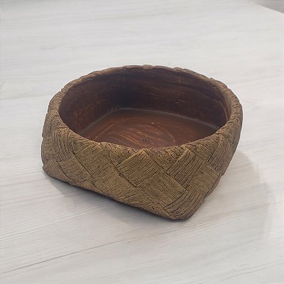 Cachepo Vaso de Planta Decorativo Raso Berçario de Planta 18cm