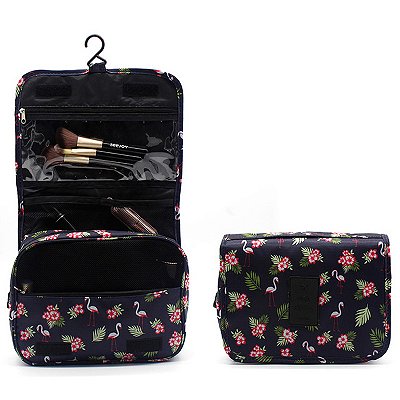 Necessaire Organizadora de Maquiagem E Higiene Pessoal Para Viagem Semi Impermeável