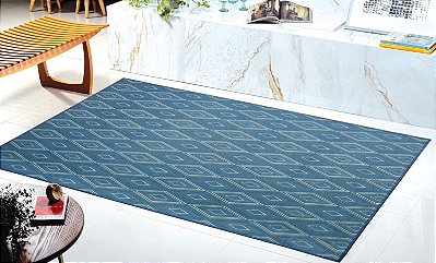 Tapete Sala Quarto Políester  1,00x1,50 Base Antiderrapante