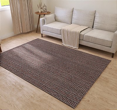 Tapete Sala Quarto Lavavel Luxo Antiderrapante 140x200 Marrom CIPÓ
