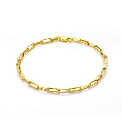 Pulseira corrente elos Lia banhado a ouro 18k