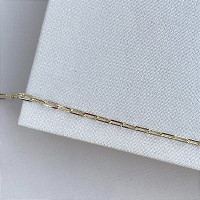 Pulseira elos cartier 4mm banhado a ouro 18k