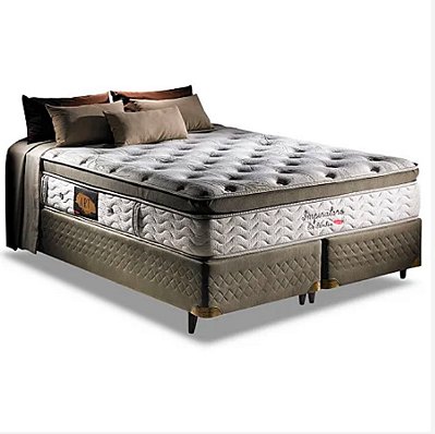 COLCHÃO HERVAL IMPERATORE MOLAS ENSACADAS + BOX MARCA STAR