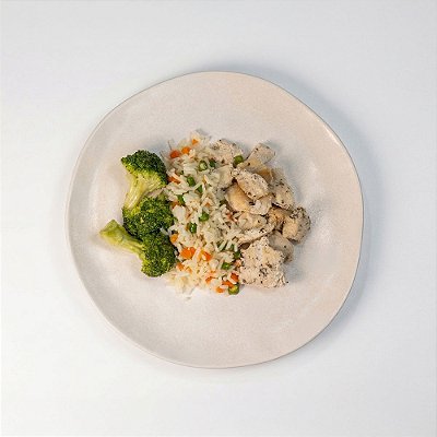 Frango Grelhado com Arroz à Grega e Brócolis | 300g | AP