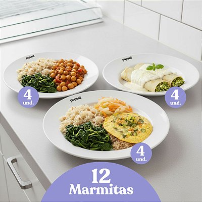Kit Vegetariano | 12 Marmitinhas | 300g