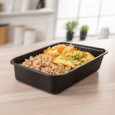 Omelete de Queijo e Legumes com Arroz 7 Grãos e Mix de Repolho e Cenoura | 300g