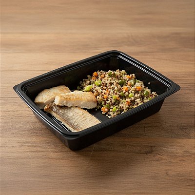 Tilápia Grelhada com Refogado de Quinoa e Legumes | 250g