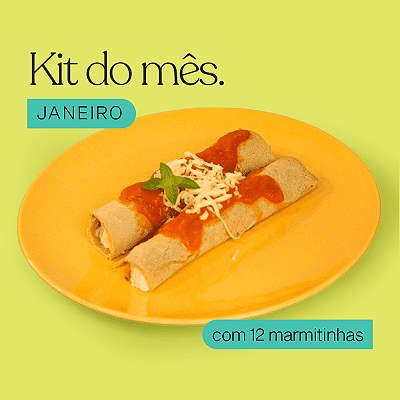 Kit do Mês: Janeiro | 12 Marmitas Saudáveis
